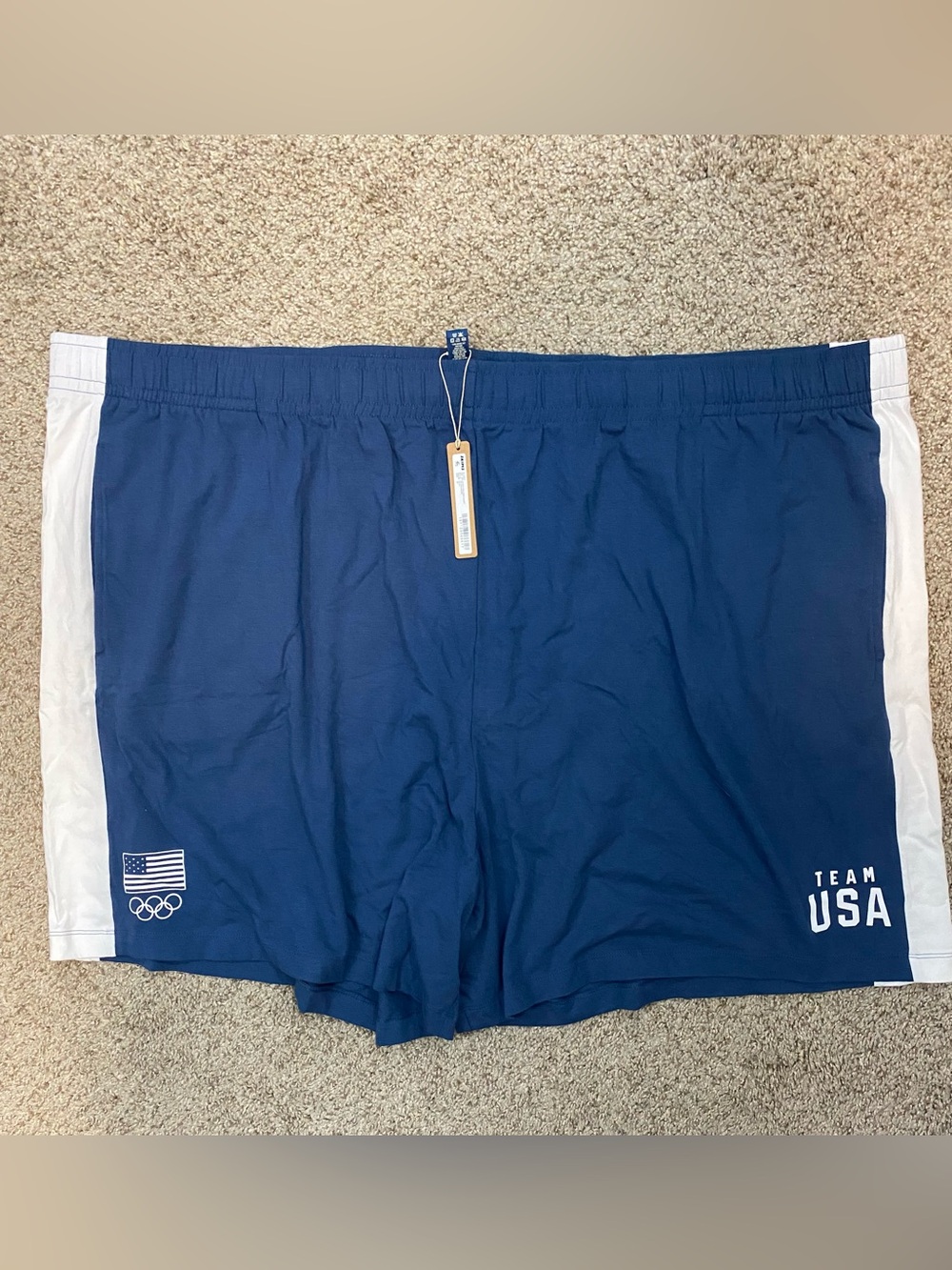 💙✨SKIMS x Team USA Olympic Cotton Jersey Relaxed Short Navy Size 5X💙